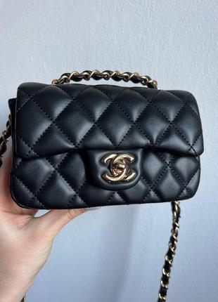 Женская сумка chanel mini молодежная сумка шанель мини через плечо из мягкой экокожи изящная брендов3 фото