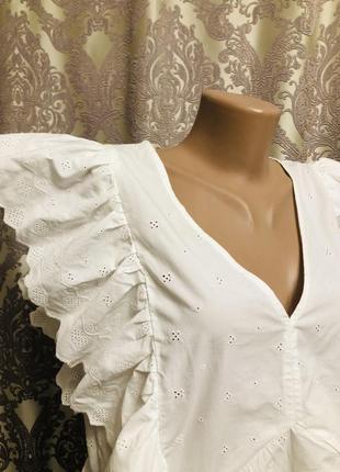 Крутое белое платье прошва натуральное / платье3 фото