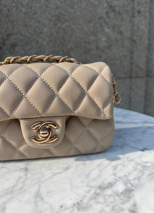 Жіноча сумка chanel mini молодіжна сумка шанель міні через плече з м'якої екошкіри витончена брендов2 фото