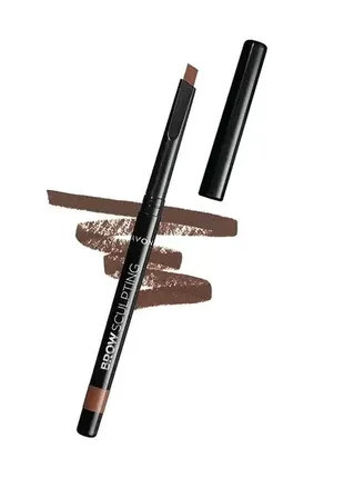 Скульптуруючий олівець для брів avon brunette темно-коричневий