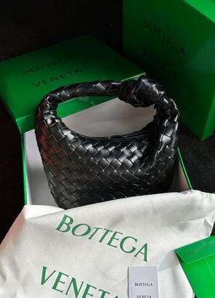 Женская сумка bottega vneta nappa intrecciato mini jodie black7 фото