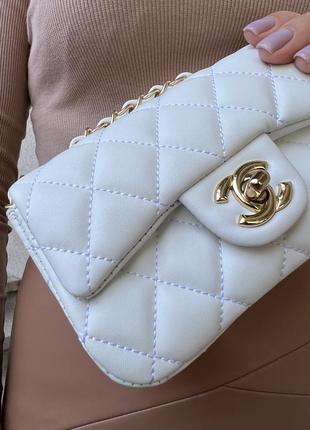 Женская сумка chanel mini молодежная сумка шанель мини через плечо из мягкой экокожи изящная брендов2 фото