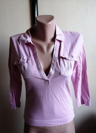 Рубашка розовая1 фото