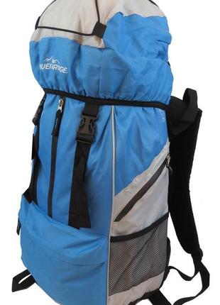 Туристический, походный рюкзак 45l adventuridge голубой с серым4 фото