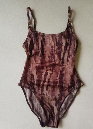 1+1=3 актуальный брендовый купальник анималистический принт