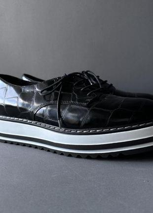 Marc cain platform brogues кожаные туфли броги2 фото