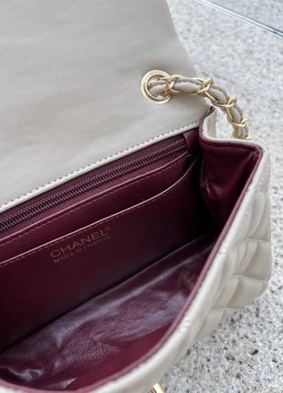 Жіноча сумка chanel 20 молодіжна сумка шанель через плече з м'якої екошкіри витончена брендова сумоч6 фото