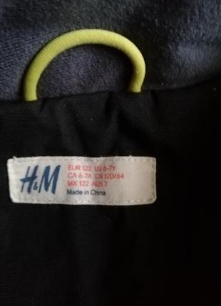 Зимняя термо куртка h&m 6-7(122)3 фото