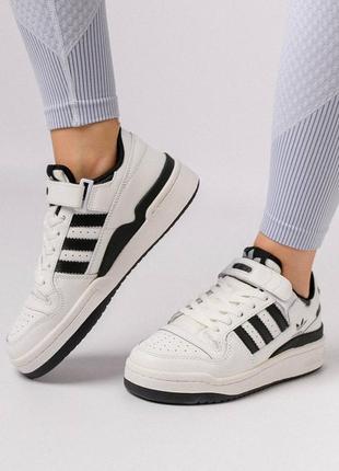 Женские кроссовки adidas forum 84 low white black new