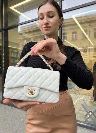 Жіноча сумка chanel 20 молодіжна сумка шанель через плече з м'якої екошкіри витончена брендова сумоч