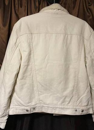 Женская куртка levis ex-boyfriend corduroy sherpa trucker jacket, оригинал.5 фото