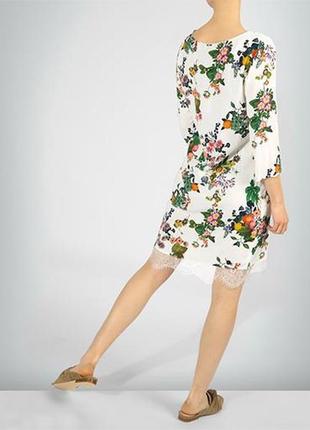 Яркое красивое платье liu jo с кружевом в цветочный принт, оригинал премиум10 фото