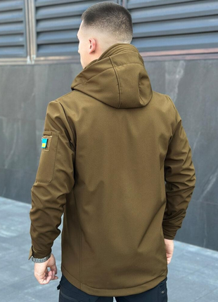 Тактична демісезонна куртка soft shell койот6 фото