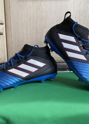 Мужские подростковые футбольные бутсы копы сороконожки Pure adidas ace 17.2 primemesh fg