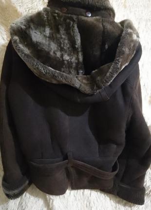 Натуральная дубленка фасон бомпер женский куртка кожаная на овчине дубленка2 фото
