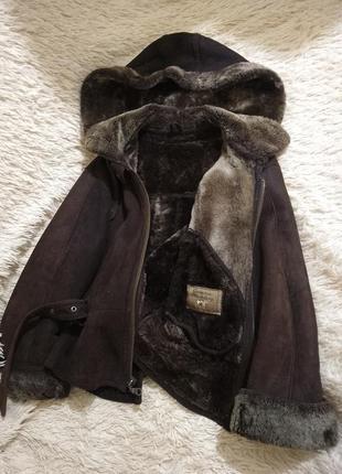Натуральная дубленка фасон бомпер женский куртка кожаная на овчине дубленка3 фото