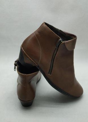 Ботинки кожаные новые утепленные женские сапожки reiker 41р6 фото