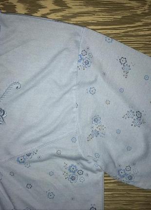 Трикотажна домашняя кофтинка,футболка для сну с коротким рукавом 50/58❌распродаж❌.4 фото
