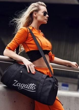 Спортивная сумка 37l zagatto on the move черная6 фото