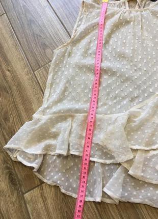 Воздушная пудровая блуза от new look с воланами7 фото