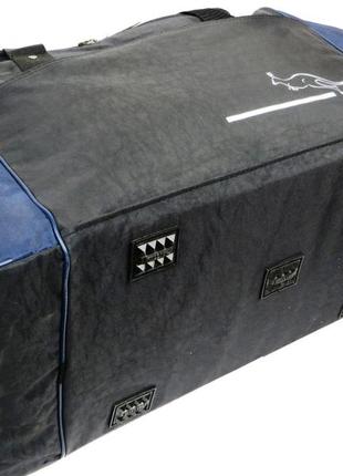 Спортивна сумка wallaby 447-1 чорний із синім, 59 л8 фото