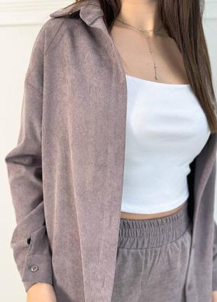 Костюм брюки и рубашка вельветовые9 фото