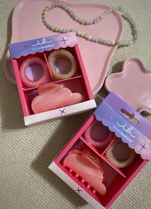 Invisibobble cloud pop set краб крабік резинка для волосся оригінал