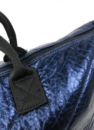 Женская сумка из кожзаменителя wallaby синяя9 фото