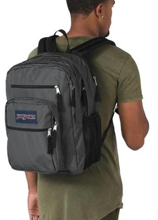 Міський рюкзак 34l jansport backpack big student сірий2 фото
