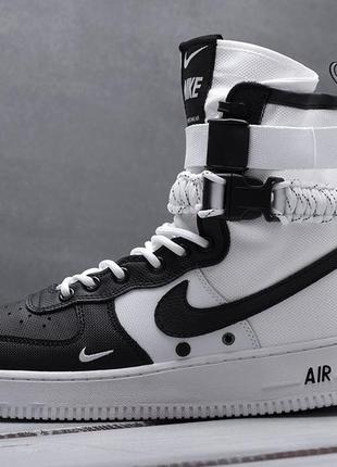 Кросівки nike sf air force 1 чорно-білі3 фото