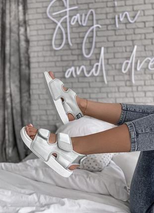 Стильные женские босоножки adidas в белом цвете (36-40)😍