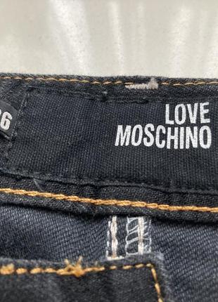 Love moschino черные прямые джинсы размер 36, можно на 34 джинсовый10 фото