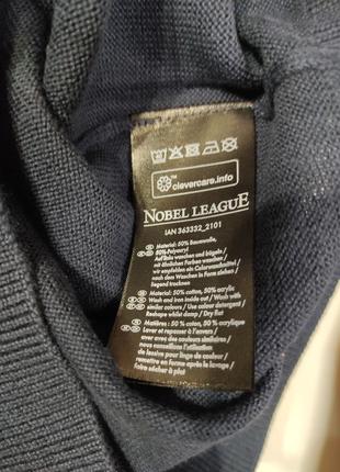 Пуловер тонкой вязки джемпер мужской nobel league м 48-50 синий6 фото