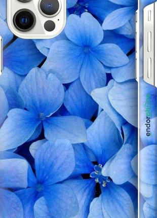 Чохол на телефон із принтом. сині квіти