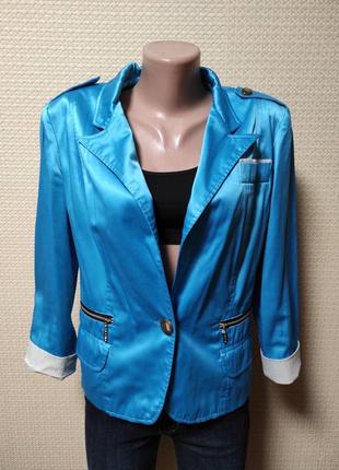 Блакитний літній піджак жіночий1 фото