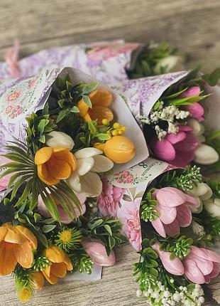Букеты из мыла. мыльные букеты. цветы из мыла. подарок на 8 марта. подарок не дорого