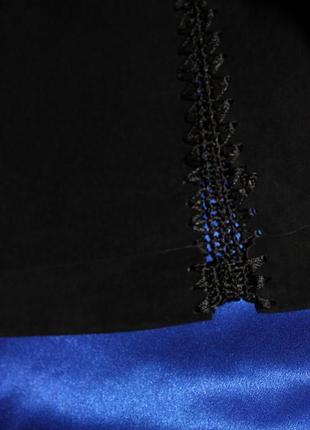 Замшева шкіряна спідниця оксамитова з вишивкою вишиванка з натуральної шкіри р 12 l m 46 48 юпка топ6 фото