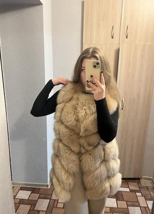 Натуральная шубка из песца