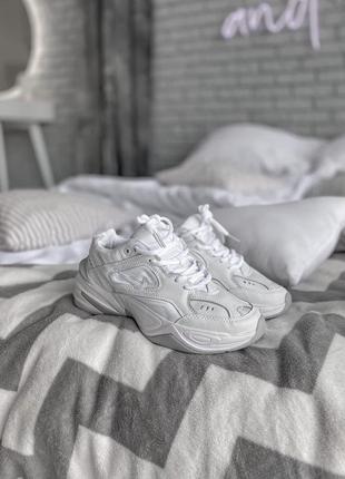 Nike mk 2 tekno шикарные женские кроссовки найк в белом цвете кожа (36-44)😍8 фото