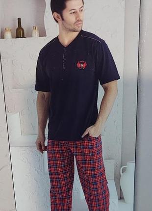 Мужские  пижамы .
🇹🇷производитель: lindros             100% котон.1 фото