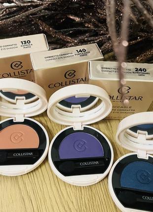 Оригинальный collistar impeccable compact eye shadow тени для век лот набор пудра матовая помада2 фото