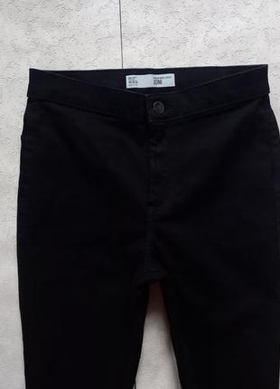 Брендовые черные джинсы скинни с высокой талией topshop, 28 размер.2 фото