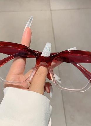 4-122  окуляри для іміджу з прозорою лінзою оправа очки для имиджа с прозрачной линзой