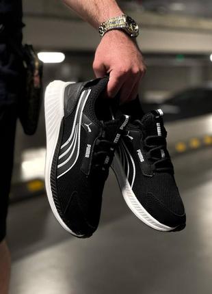 Кроссовки puma spring light black white