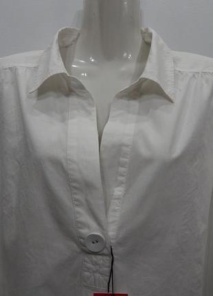 Блузка фирменная женская хлопок ukr р. 52 024бр (только в указанном размере, только 1 шт)2 фото