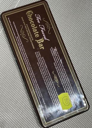 Палетка теней б/у too faced chocolate bar7 фото