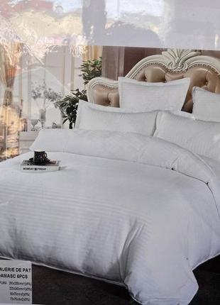 Комплект постельного белья страйп-сатин качество люкс6 фото