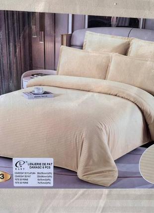 Комплект постельного белья страйп-сатин качество люкс4 фото