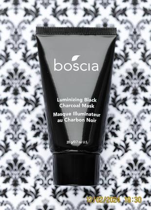 Очищаюча детокс вугольна маска boscia luminizing charcoal mask для зменшення пор та сяяння шкіри