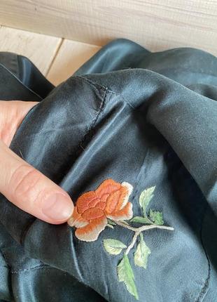 Вінтажний  шовковий халат кимано dunhuang5 фото